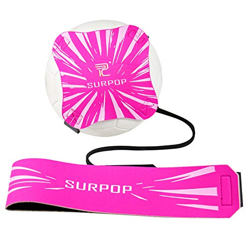 Surpop Soccer/Volleyball/Rugby Trainer, Football Kick Throw Solo Practice Training Aid Control Skills Adjustable Waist Belt for Kids Adults - Image 1