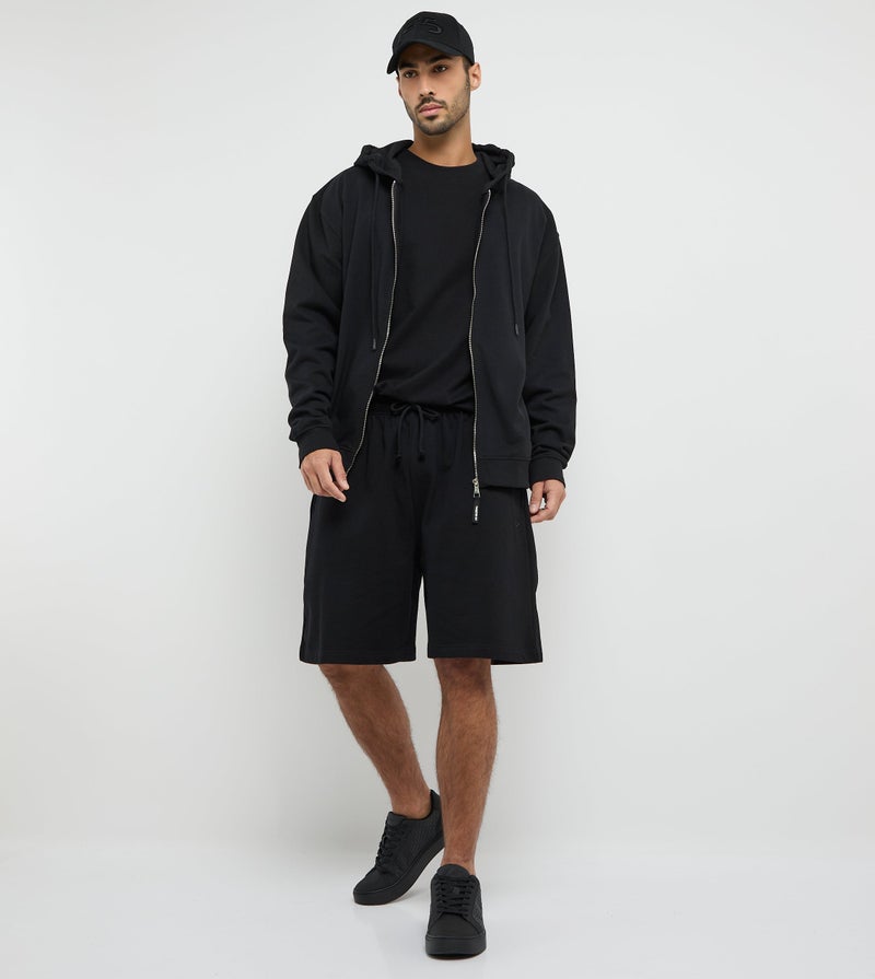 F5 Men's F5 Casual Knit Shorts - Black - Image 1