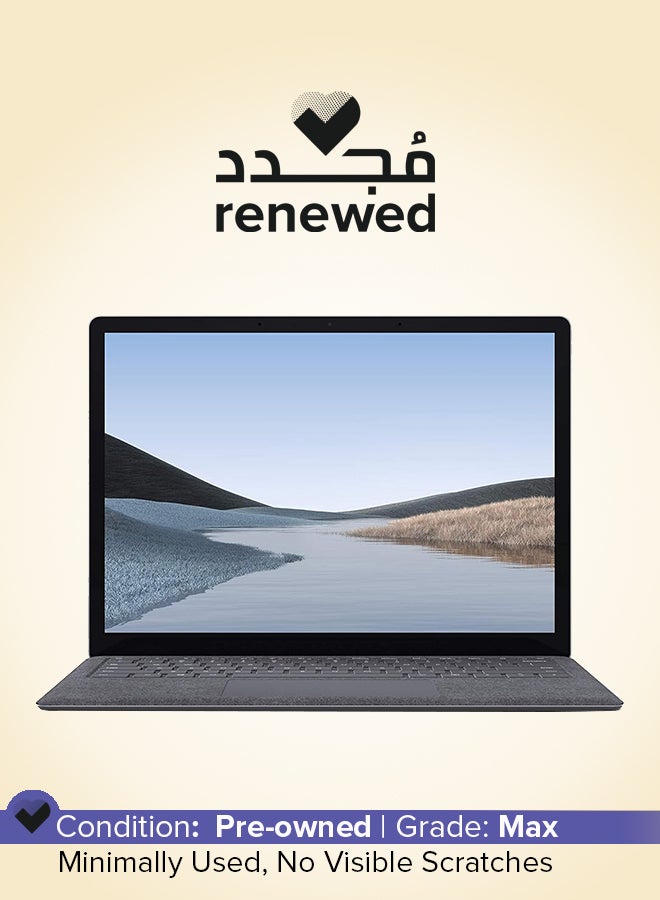 Microsoft Renewed - Surface Laptop 3 Laptop With 13.5-Inch Touch-Screen Display,Intel Core i5-10TH Gen/8GB RAM/256GB Solid State Drive English/Arabic Platinum English/Arabic Silver - Image 1