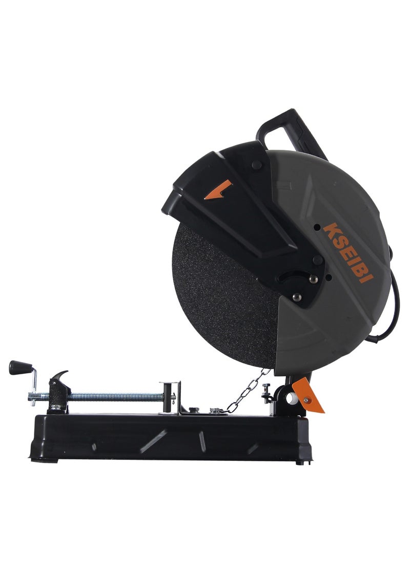 KSEIBI Cut off Machine 2600 W, speed 4200 rpm, Steel Cutting Machine, Electric Concrete Saw for Cutting Metal Cut Saw for Steel, Rebar, Iron, Aluminum, Plastic, Disc Cutter, Power Cutter Circular.  - Image 2