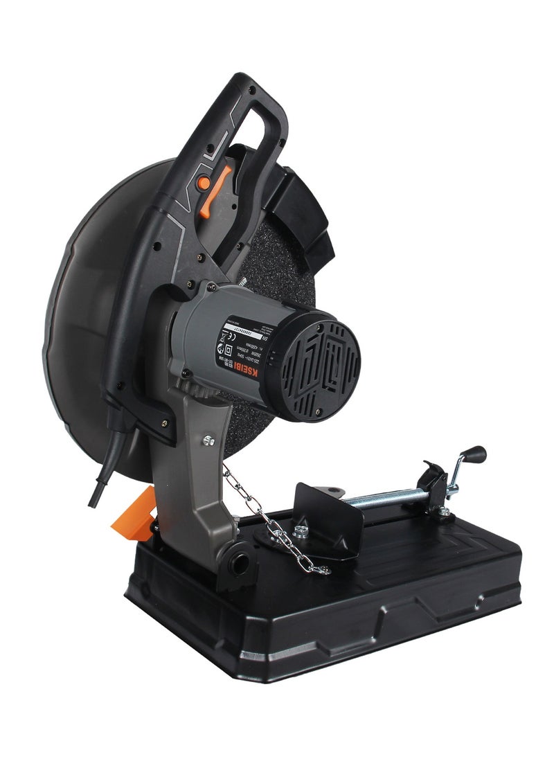 KSEIBI Cut off Machine 2600 W, speed 4200 rpm, Steel Cutting Machine, Electric Concrete Saw for Cutting Metal Cut Saw for Steel, Rebar, Iron, Aluminum, Plastic, Disc Cutter, Power Cutter Circular.  - Image 3