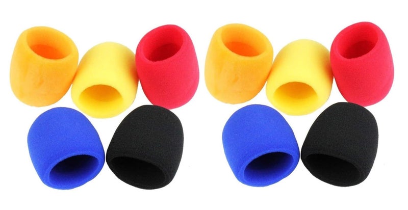 kh Foam Mic Cover Handheld Microphone Windscreen (Multi Pack of 10) - Image 1