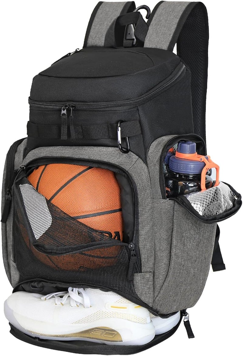 LARIPOP Basketball Backpack Large Sports Bag, Gym Bag with Ball Compartment and Shoe Compartment to Store Sports Shoes Water Bottles Laptops and Daily Necessities, Widely Used in Basketball, Soccer - Image 1