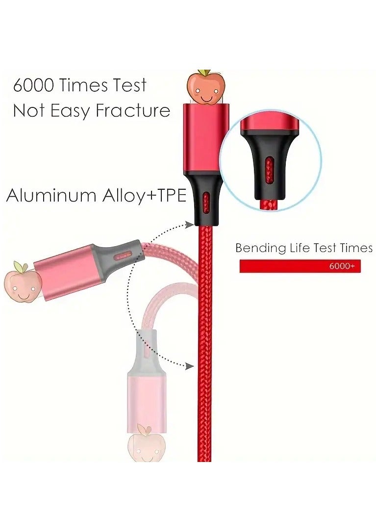 ELTRAZONE 3-in-1 Multifunctional Charging Cable (1.2M) – Nylon Braided USB to Type-C/Micro-USB/Lightning – Quick Charge Adapter for Smartphones and Tablets – [Matte Round Cord] [5-10W Power] [Voltage ≤36V] - Image 3