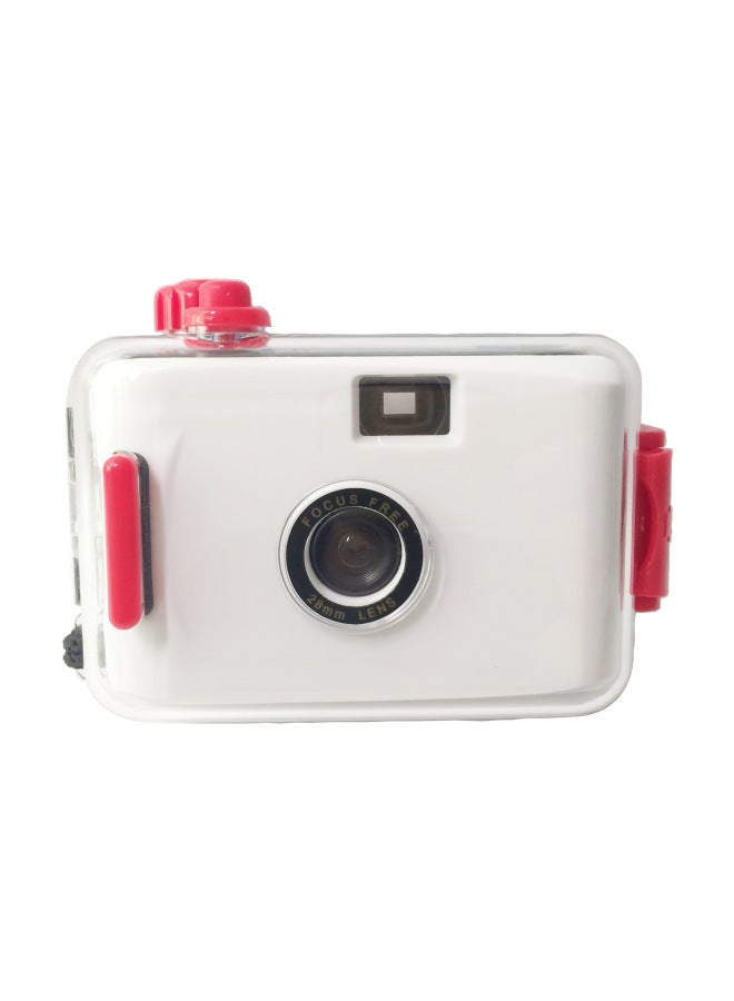 Picture LOGO Special Manufacturer Multi-purpose Waterproof Fool Retro Film Camera 135 Film-Color:White Red Shell  - Image 1