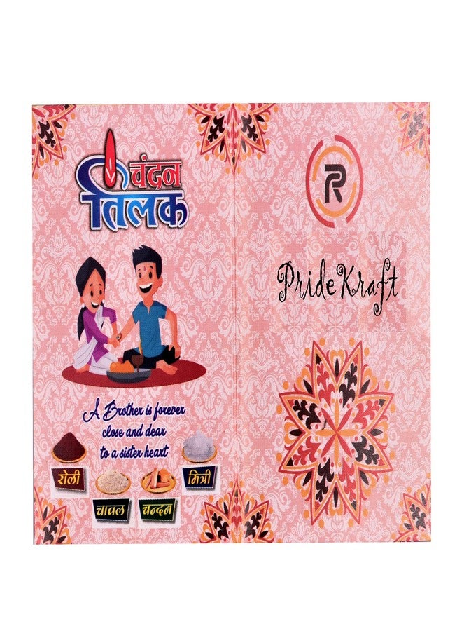 Pride Store | Designer Goggle Moustache Rakhi Set For Bhai Veera | Rakhi For Brother Bhaiya Veer Elder Younger Brother | Pack Of 2 Rakhi | 1 Roli Rice Pack | 1 Greeting Card - Image 5