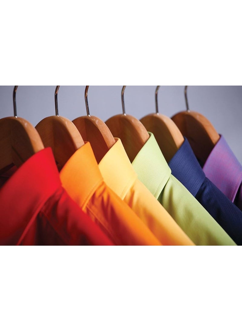 علّاقات ملابس خشب طبيعي قوية 50 قطعة – تصميم متين لحمل القمصان والبدل والفساتين و البناطيل - Image 4