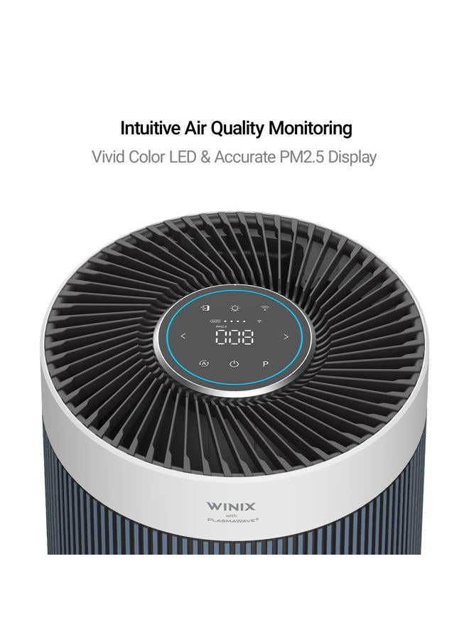 Winix T830 Large Room Air Purifier AHAM Verified 410 Sq Ft All in One 4 Stage True HEPA Air Purifier with PlasmaWave Technology, Blue - Image 3