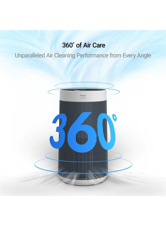 Winix T830 Large Room Air Purifier AHAM Verified 410 Sq Ft All in One 4 Stage True HEPA Air Purifier with PlasmaWave Technology, Blue - Image 2
