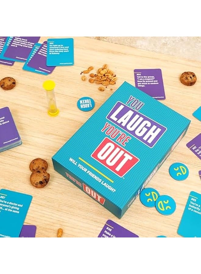 You Laugh You're Out A Party Game with Hilarious Charades Family Card Games for Adults  Kids, 125 Prompt Cards Fun Card Games for Family Game Nights, Gatherings,  Parties Ages 14 + - Image 5