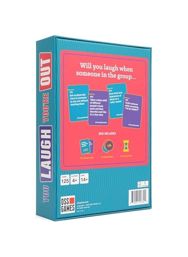 You Laugh You're Out A Party Game with Hilarious Charades Family Card Games for Adults  Kids, 125 Prompt Cards Fun Card Games for Family Game Nights, Gatherings,  Parties Ages 14 + - Image 2