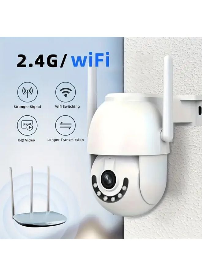 HOAT2 Color 1296P All Day Outdoor Security Camera 360 Tracking Audio Visual Alarm IPX6 Full Color Night Vision Network Port 2 4G WiFi - Image 4