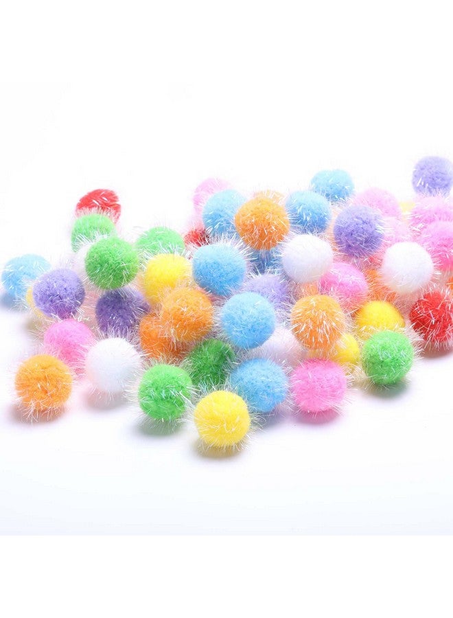 RIMOBUL 40PCS 1.5INCH New Generation Extra Large Cat's Favorite Chase Glitter Ball Toy Sparkle Pom Pom Balls - Image 1
