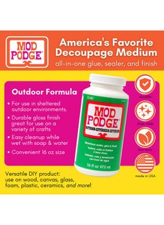Mod Podge Mod Podge Waterbase Sealer, Glue and Finish for use Outdoors (16-Ounces), , White  - Image 2