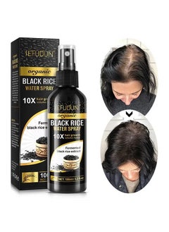 Black Rice Water For Hair Growth, Rice Water for Hair Growth for Women & Men, Hair Loss Treatment, Rice Water Spray for Damaged Dry Hair Treatment, Hair Regrowth Treatment for Thicker Longer 100ml