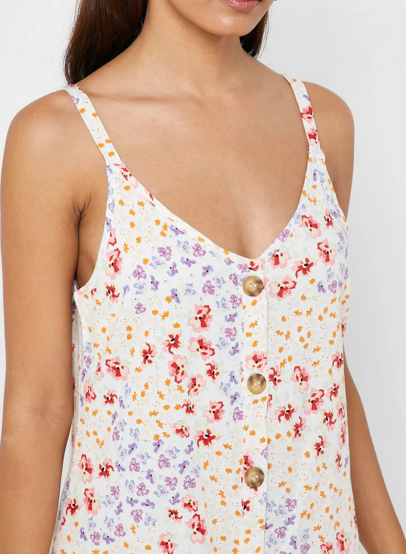 Cotton On Floral Button-Down Dress