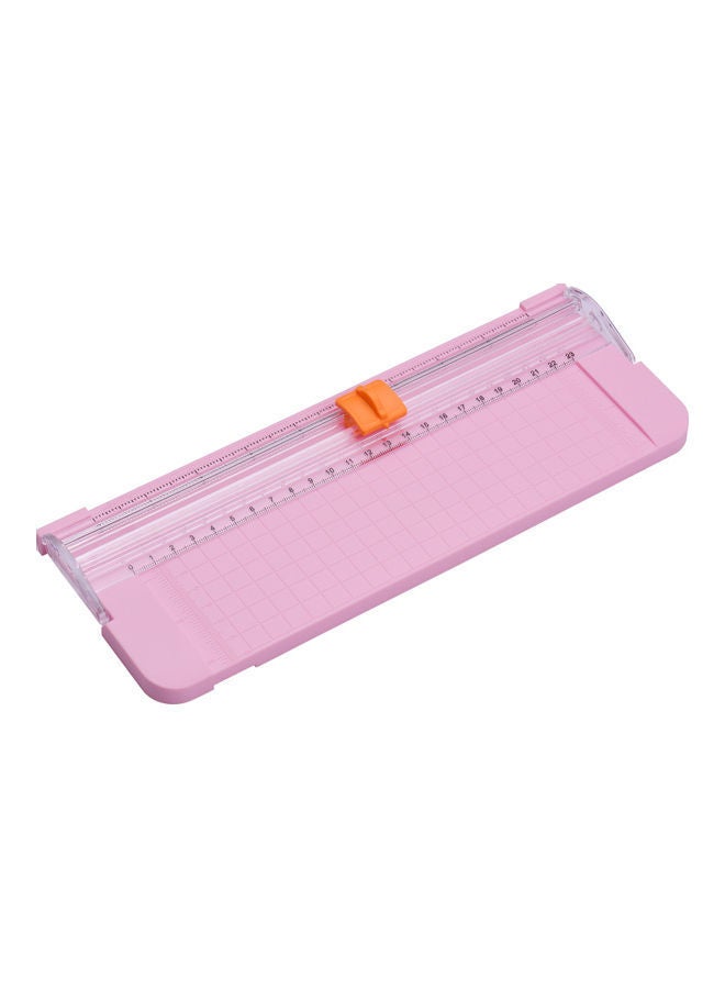 NIBEMINENT A4 Rotary Paper Cutter With Sliding Blade Pink