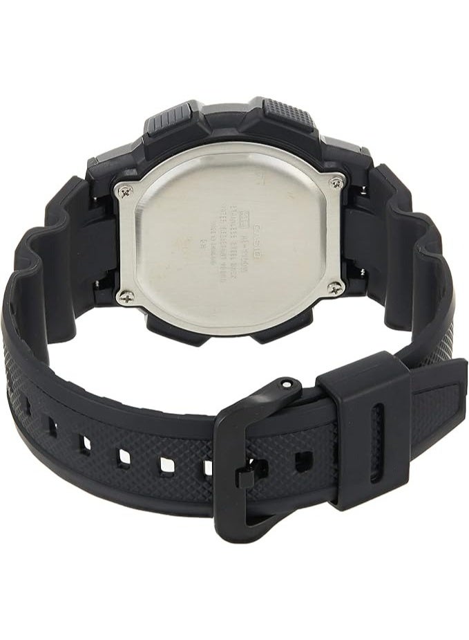 CASIO Digital Men's Watch AE‑1100W‑1AVDF, 48.1  mm Black Digital Dial, Resin Case & Resin Band, World Time, Long Life Battery, 100 m WR - Image 2