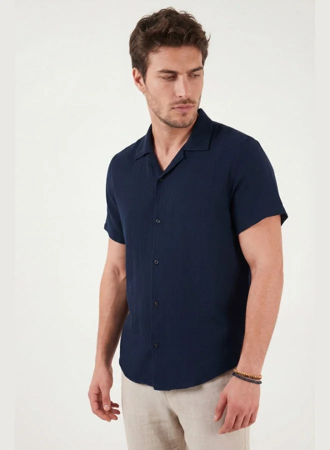 Buratti  Buratti Cotton Regular Fit Classic Collar Short Sleeve Shirt Men's SHIRT CF26S125404 for Men | Best Price UAE