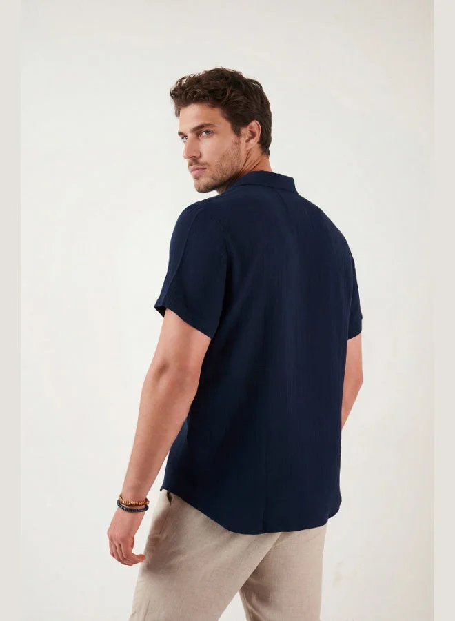 Buratti  Buratti Cotton Regular Fit Classic Collar Short Sleeve Shirt Men's SHIRT CF26S125404 for Men | Best Price UAE