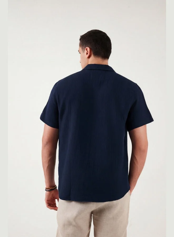 Buratti  Buratti Cotton Regular Fit Classic Collar Short Sleeve Shirt Men's SHIRT CF26S125404 for Men | Best Price UAE