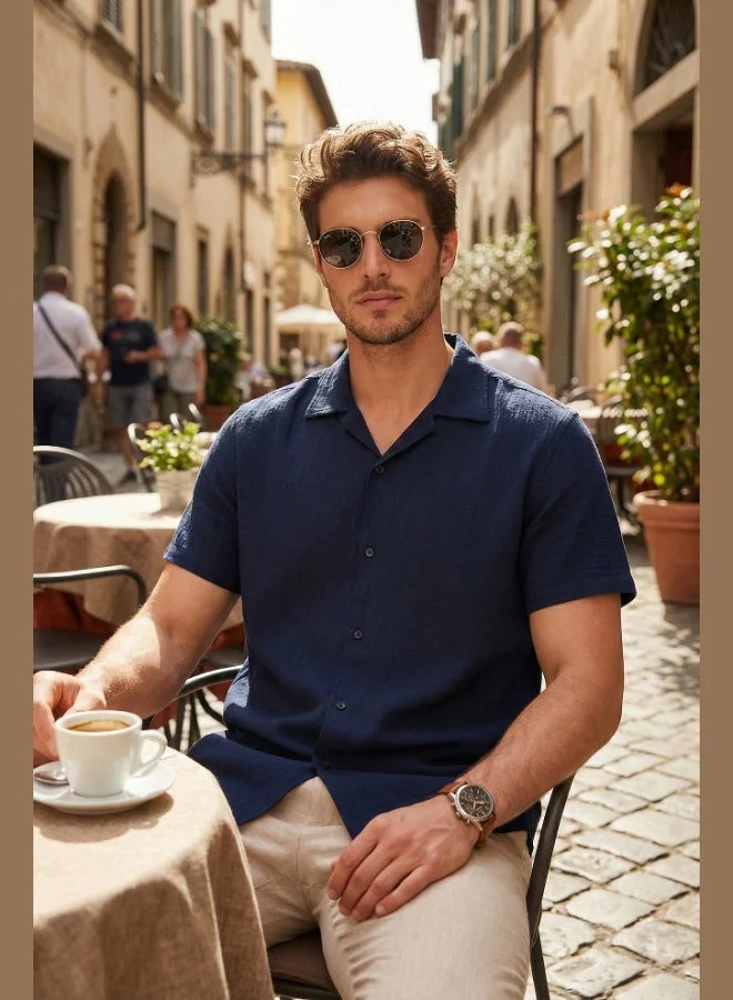 Buratti  Buratti Cotton Regular Fit Classic Collar Short Sleeve Shirt Men's SHIRT CF26S125404 for Men | Best Price UAE