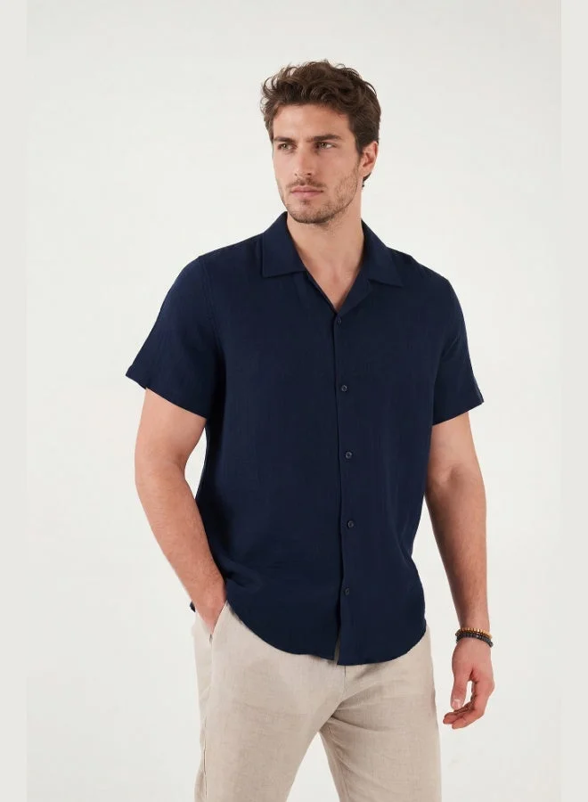 Buratti  Buratti Cotton Regular Fit Classic Collar Short Sleeve Shirt Men's SHIRT CF26S125404 for Men | Best Price UAE