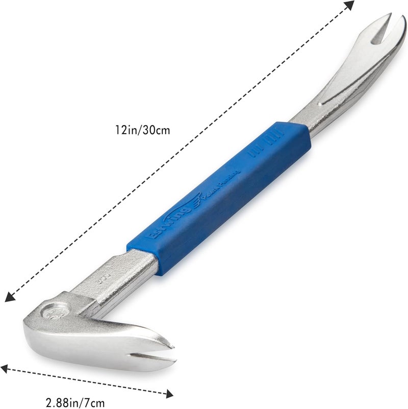 Estwing Pro Claw Nail Puller - 12.5" Pry Bar with Forged Steel Construction & No-Slip Cushion Grip - PC300G - Image 2