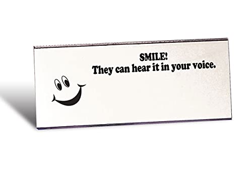 Trainers Warehouse Smile Mirrors (10/Set) | A Reminder to Communicate Positive Energy Through Voice - Handy Mirror with Adhesive for Wall or Computer | 2.5" x 6" - Image 5