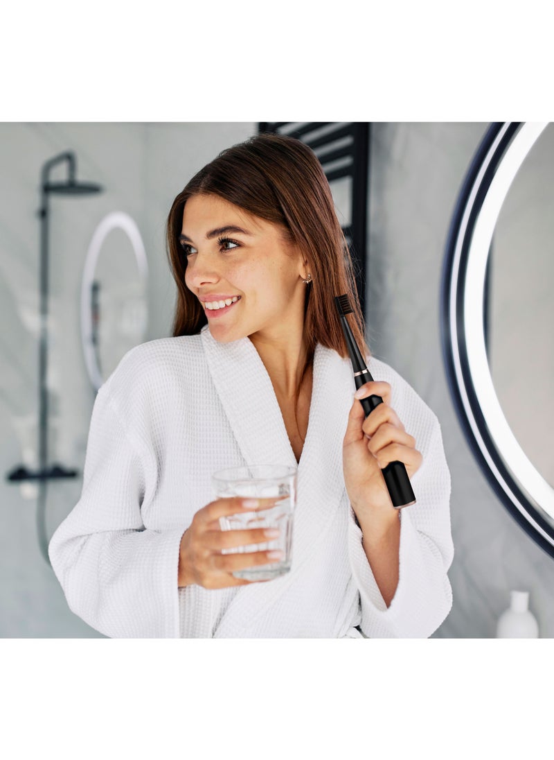 Electric Toothbrush with Brush Heads GB-37 / 5 Modes Cleaning /Sensitive/Clean/ White/Care/Massage/ Ergonomic Design / Complete Care Electric Toothbrush - Black