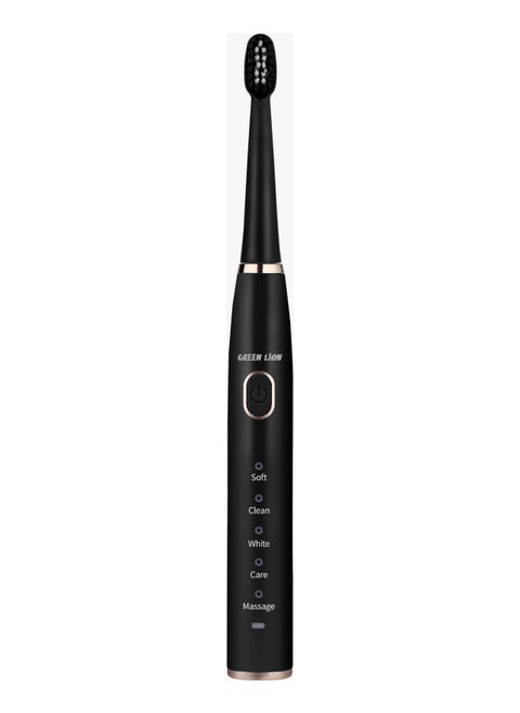 Electric Toothbrush with Brush Heads GB-37 / 5 Modes Cleaning /Sensitive/Clean/ White/Care/Massage/ Ergonomic Design / Complete Care Electric Toothbrush - Black