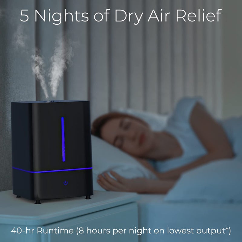 Everlasting Comfort Everlasting Comfort Humidifiers for Bedroom (4L) – Quiet Cool Mist Small Humidifier for Large Room with Oil Diffuser, 40-Hour Runtime, Easy to Clean, Auto Shut-Off, Ideal for Baby Nursery & Plants  - Image 3