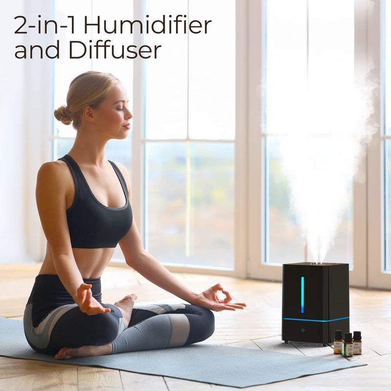 Everlasting Comfort Everlasting Comfort Humidifiers for Bedroom (4L) – Quiet Cool Mist Small Humidifier for Large Room with Oil Diffuser, 40-Hour Runtime, Easy to Clean, Auto Shut-Off, Ideal for Baby Nursery & Plants  - Image 5