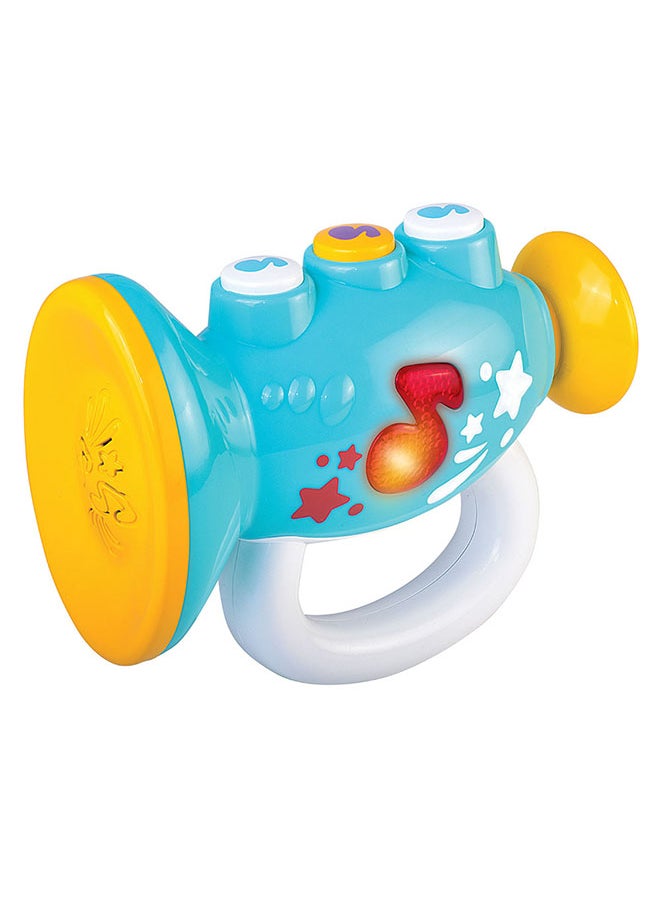 Happy Kids My First Trumpet By Little Learners - Light And Sounds, Easy To Grab Handle  - Image 3