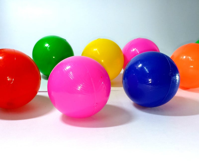 EEVOVEE 108 Pcs Soft BPA-Free Plastic Balls – Non-Toxic, ISI Certified, Safe for Kids Play Area, Pool & Schools - Image 4