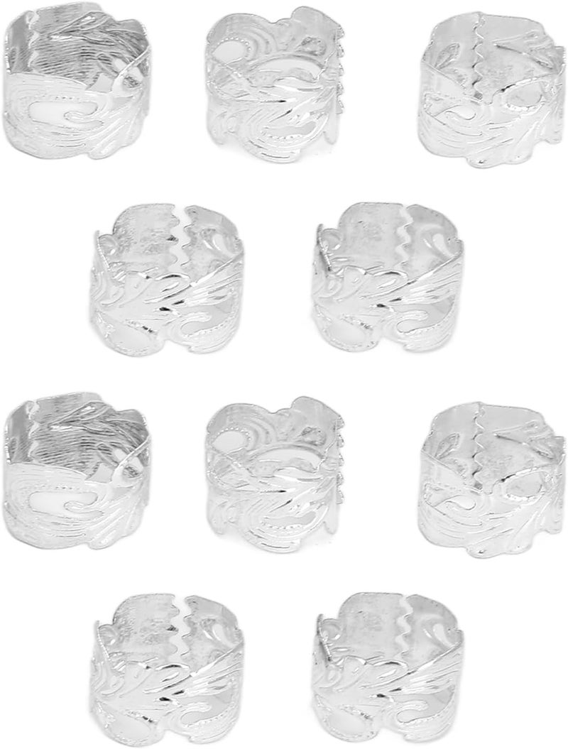 zjchao 40 Pcs Beard Beads,Hair Beads,for Hair Braiding Necklace Bracelet DIY for Hair Braiding Necklace Bracelet DIY - Image 1