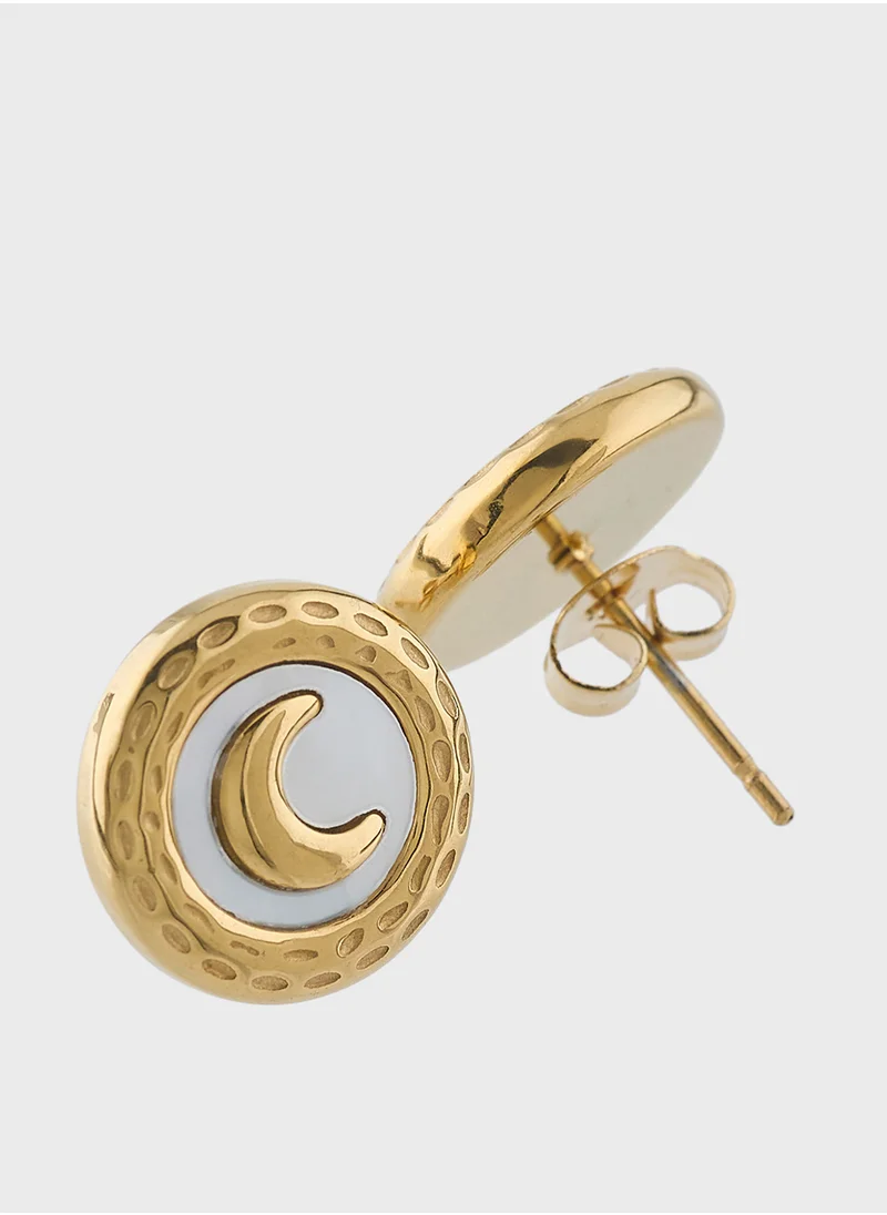 Staurtz Cresent Moon Earring