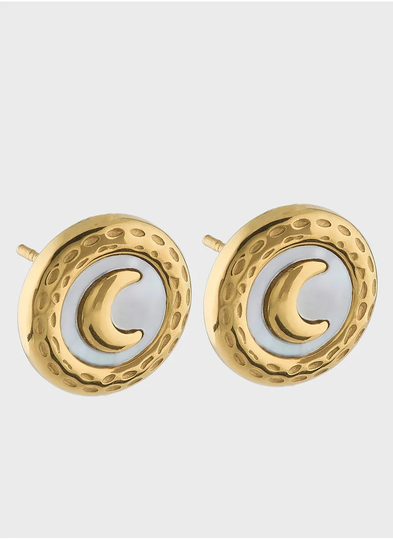 Staurtz Cresent Moon Earring