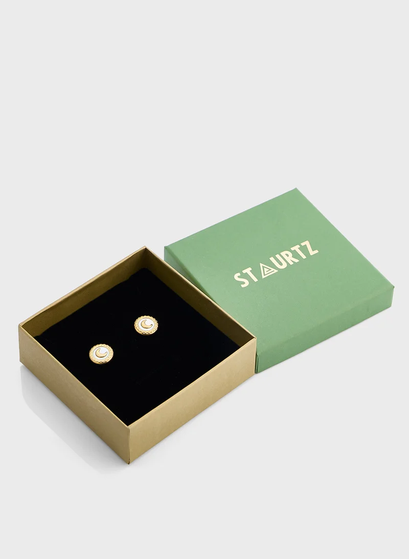 Staurtz Cresent Moon Earring