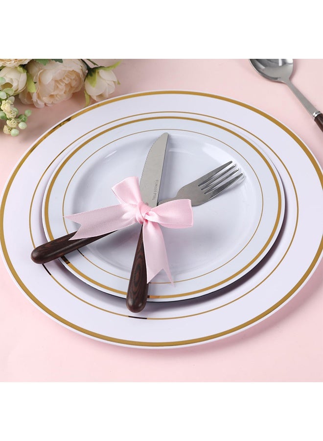 50 قطعة من أشرطة تغليف الهدايا الوردية 3.3 بوصة أشرطة أنيقة لتغليف الهدايا زينة الحفلات زينة الزفاف هدايا أعياد الميلاد هدايا الأعياد الحرف اليدوية DIY حفلات استقبال المولود الجديد الذكرى السنوية أكياس هدايا عيد الميلاد - Image 3