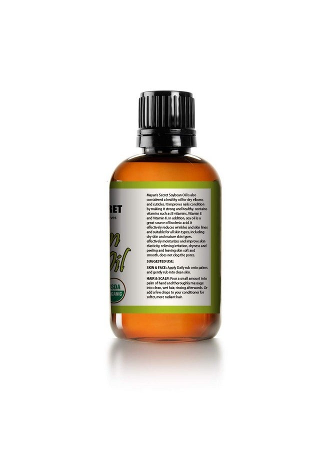 Mayan's Secret Mayan's Secret Pure, Cold Pressed USDA Certified Organic Soybean Oil for Skin, Hair, and Body - 4 fl oz  - Image 3