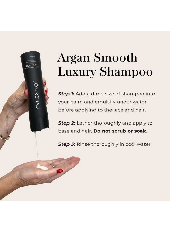 Jon Renau Argan Smooth Luxury Shampoo for Human Hair, 250ml - Image 4