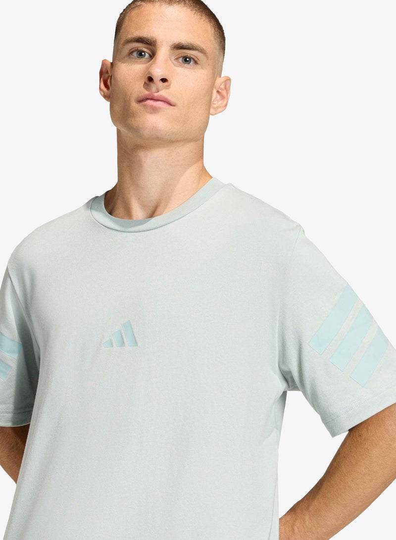 Adidas Future Icon 3 Stripe T-Shirt - Image 3