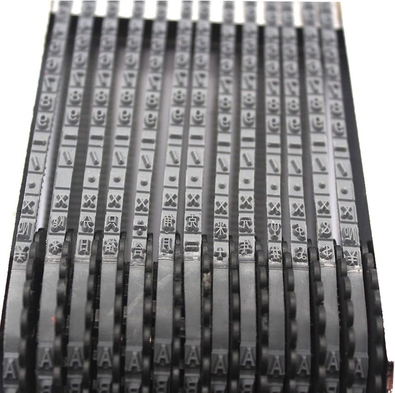 zeng 13 Digits Rubber Stamp, Multi-Function Changeable Alphabet A-Z, Number 0-9 & Symbol -Personalized DIY Suitable for Date, Business, Office Supplies - Image 5