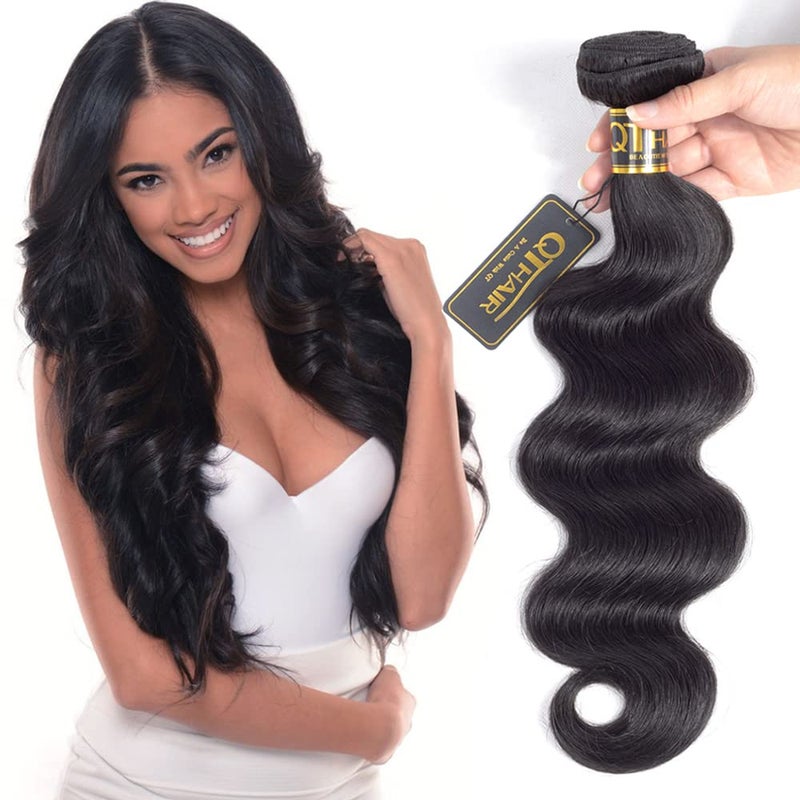 QTHAIR 18A Brazilian Hair Body Wave 18inch 1 Bundle 100g Unprocessed Brazilian Virgin Human Hair Natural Human Hair Weaves - Image 3