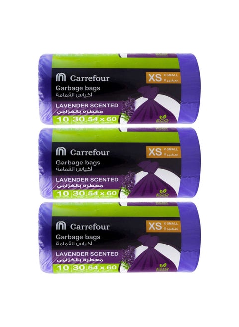 Lavender Scented Extra Small Purple 30 Garbage Bags