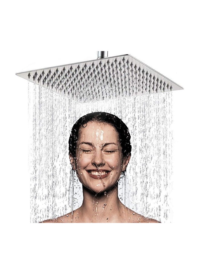 Pressure Rain Shower Head 100-Hold Silver 8inch - Image 2