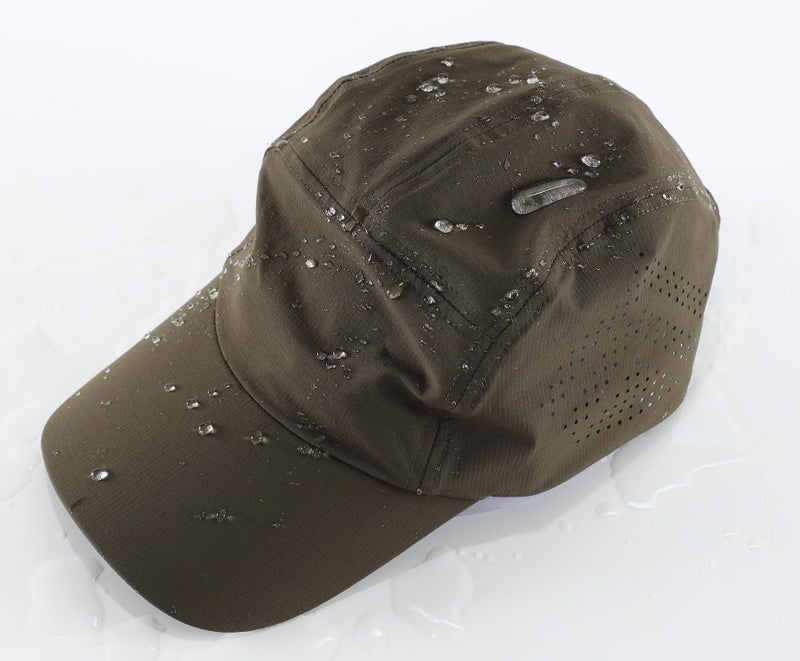 Home Prefer Water Repellent UPF50+ Quick Dry Sun Hat Baseball Caps for Mens Womens Running Hats Light Khaki - Image 4