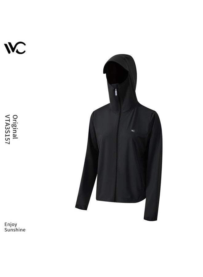 VVC أفضل بائع لحماية الشمس في الهواء الطلق】شال رياضي أنيق بغطاء رأس للنساء بأكمام طويلة - جاكيت خارجي نحيف - Image 5