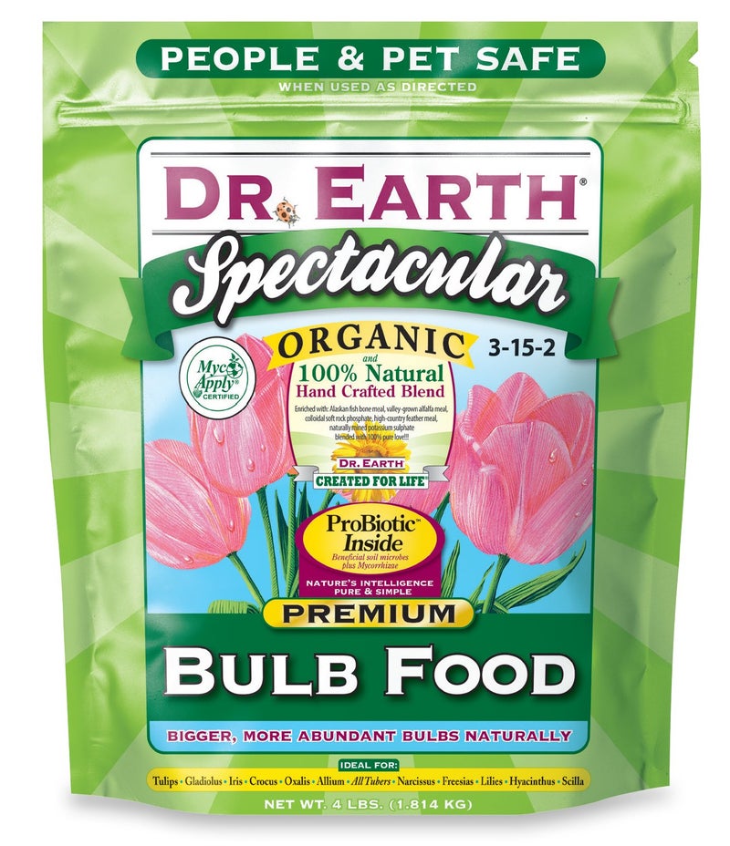 Dr. Earth 700P Organic 1 Bulb Fertilizer in Poly Bag, 4-Pound,Multi